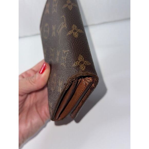 Louis Vuitton Monogram Porte Monnaie Tresor Wallet Authentic Vintage - Picture 6 of 16